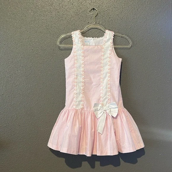 Vive La Fete Pink Gingham Ruffle Dress